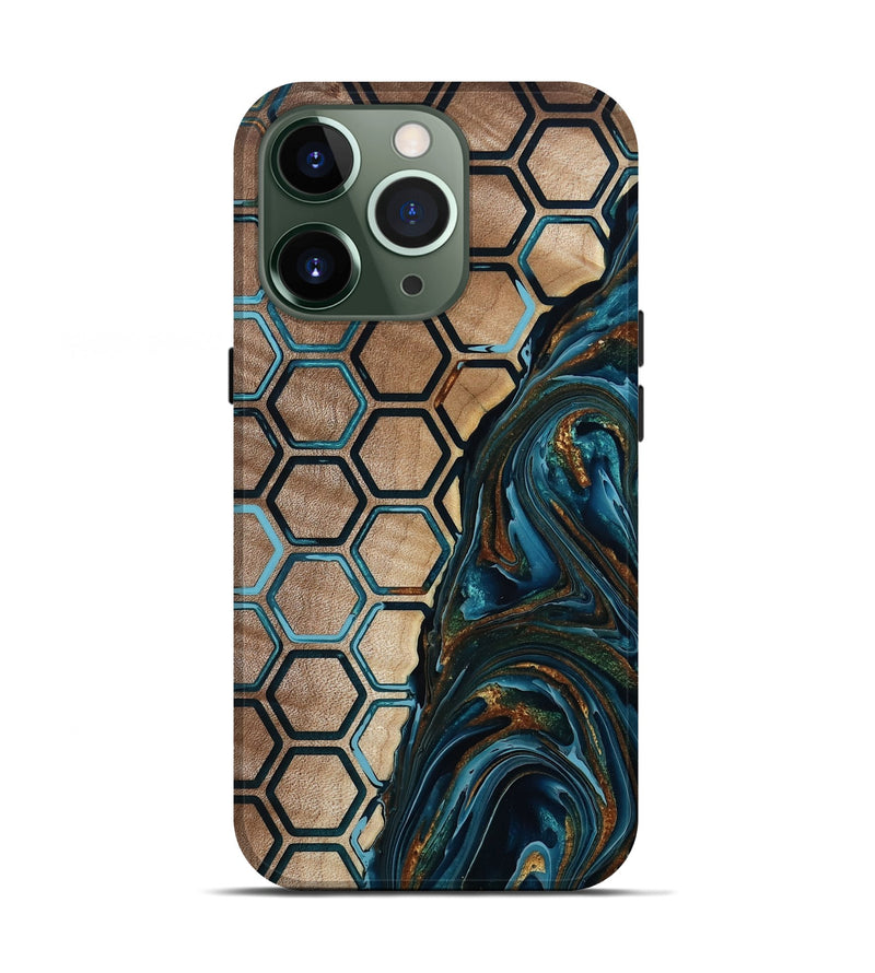 iPhone 13 Pro Wood Live Edge Phone Case - Chaim (Pattern, 801982)