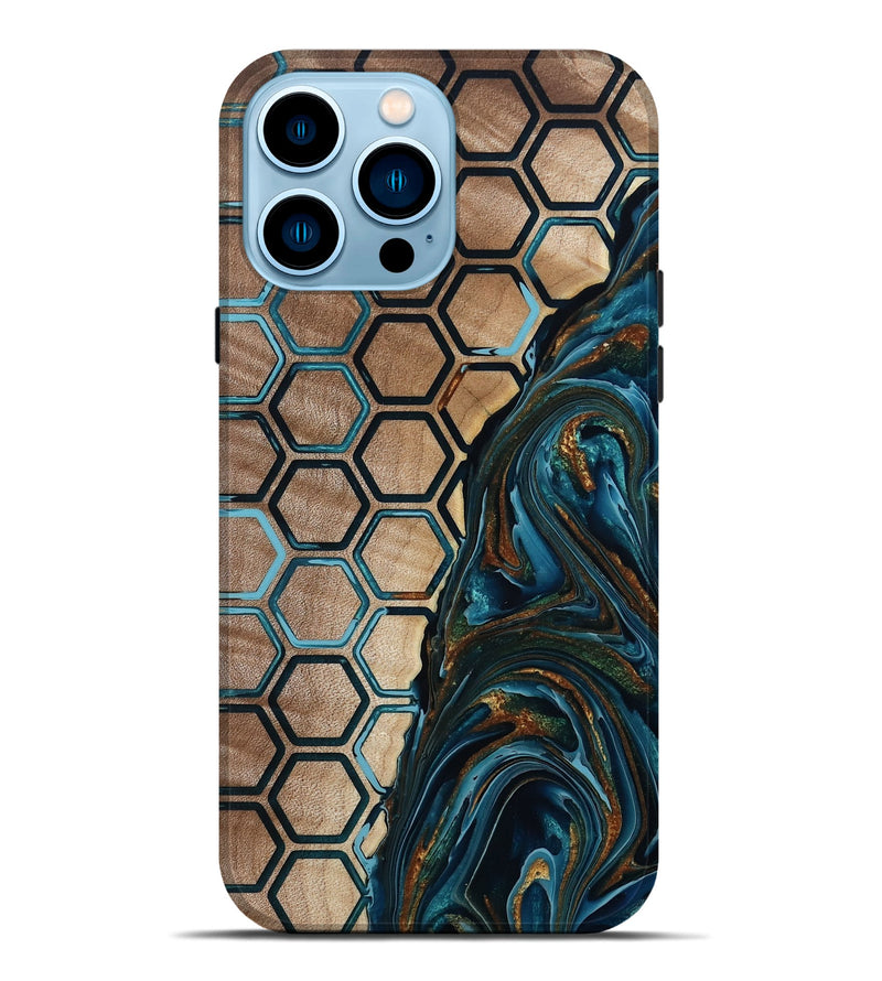 iPhone 14 Pro Max Wood Live Edge Phone Case - Chaim (Pattern, 801982)