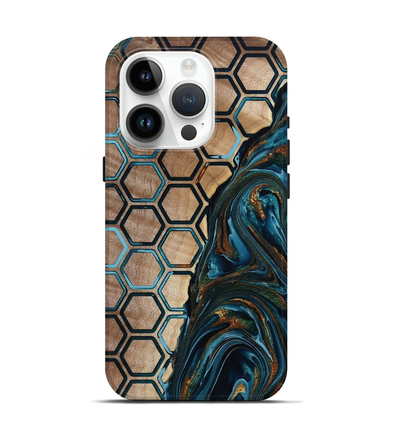 iPhone 15 Pro Wood Live Edge Phone Case - Chaim (Pattern, 801982)