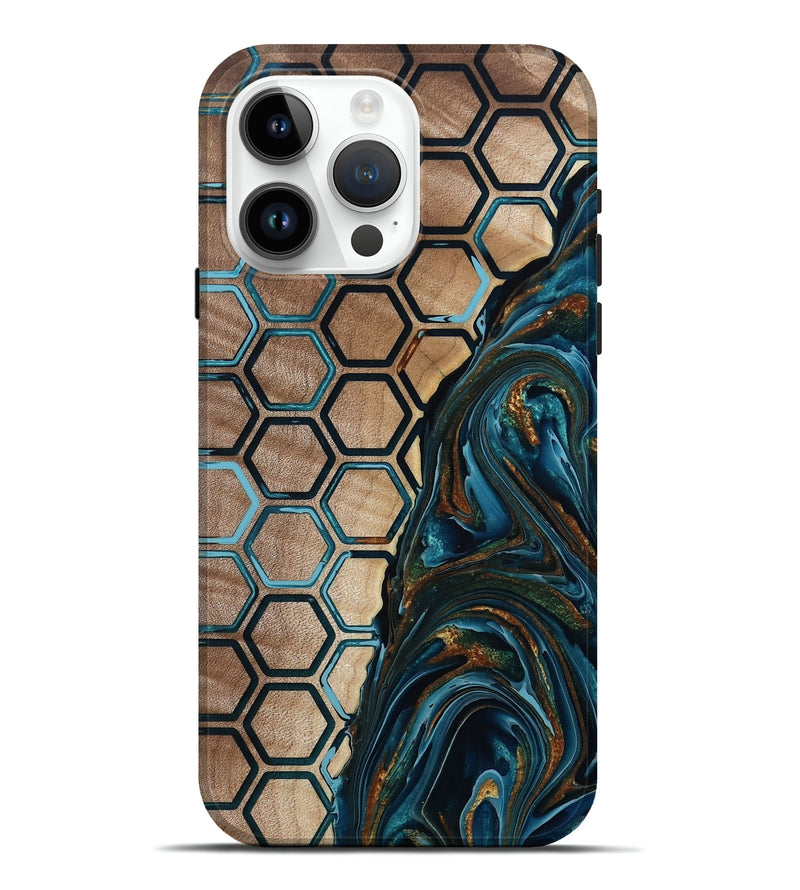 iPhone 15 Pro Max Wood Live Edge Phone Case - Chaim (Pattern, 801982)