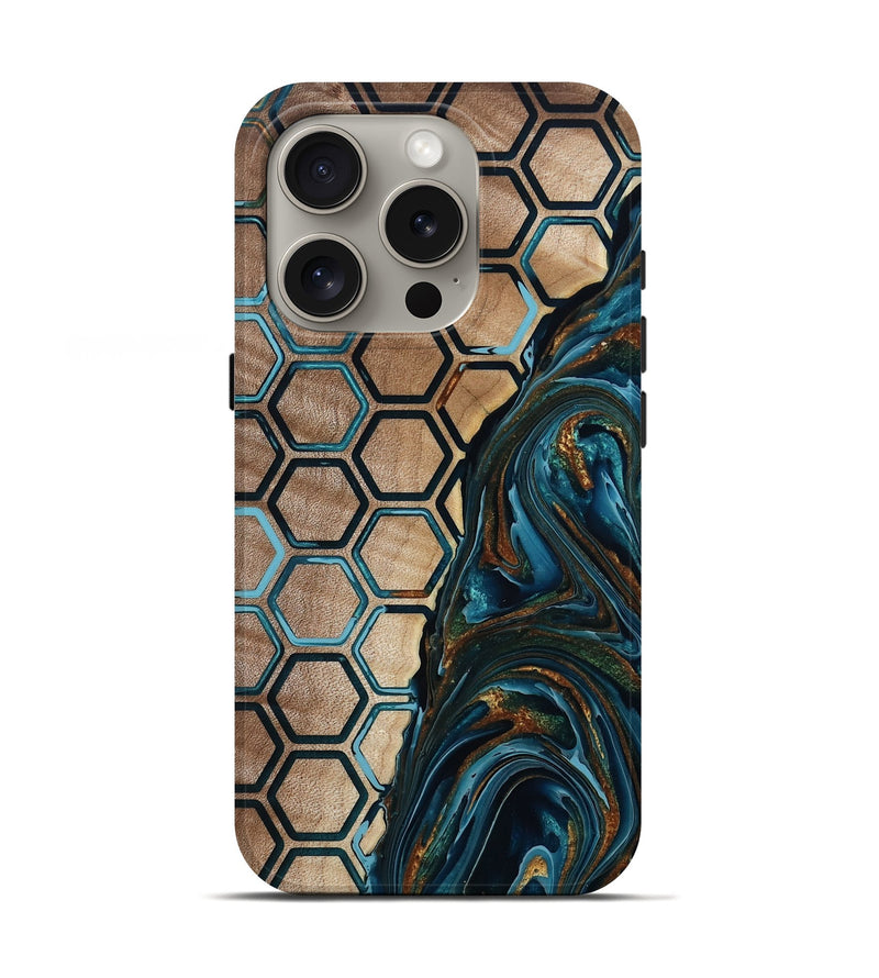 iPhone 16 Pro Wood Live Edge Phone Case - Chaim (Pattern, 801982)