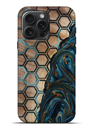 iPhone 16 Pro Max Wood Live Edge Phone Case - Chaim (Pattern, 801982)