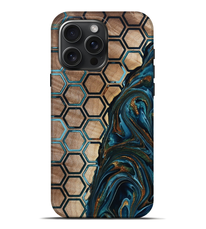 iPhone 16 Pro Max Wood Live Edge Phone Case - Chaim (Pattern, 801982)
