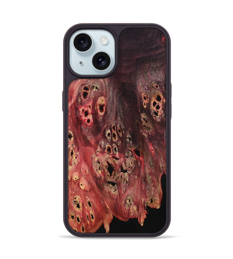 iPhone 15 Wood Phone Case - Jammie (Wood Burl, 801983)