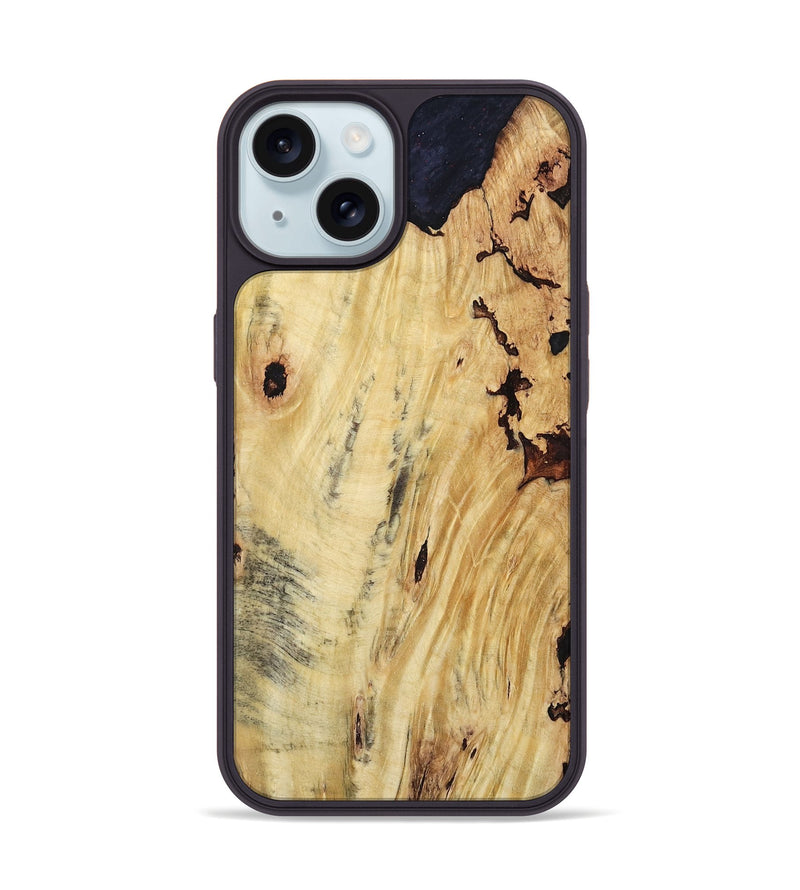 iPhone 15 Wood Phone Case - Marin (Wood Burl, 801985)