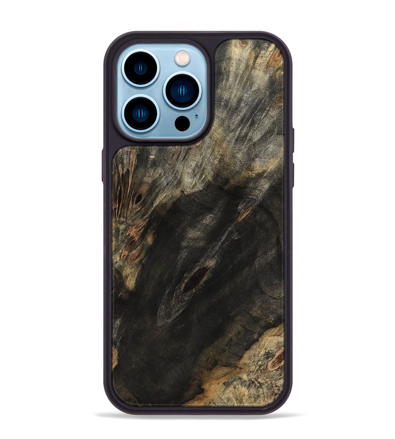 iPhone 14 Pro Max Wood Phone Case - Cristin (Wood Burl, 801986)