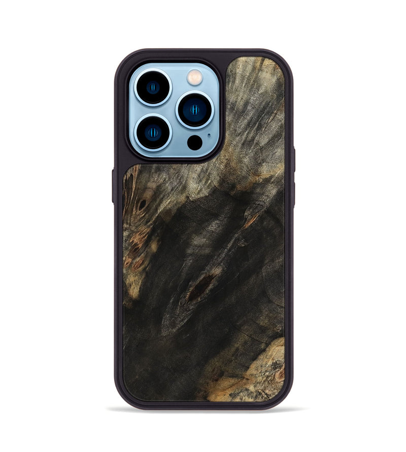 iPhone 14 Pro Wood Phone Case - Cristin (Wood Burl, 801986)