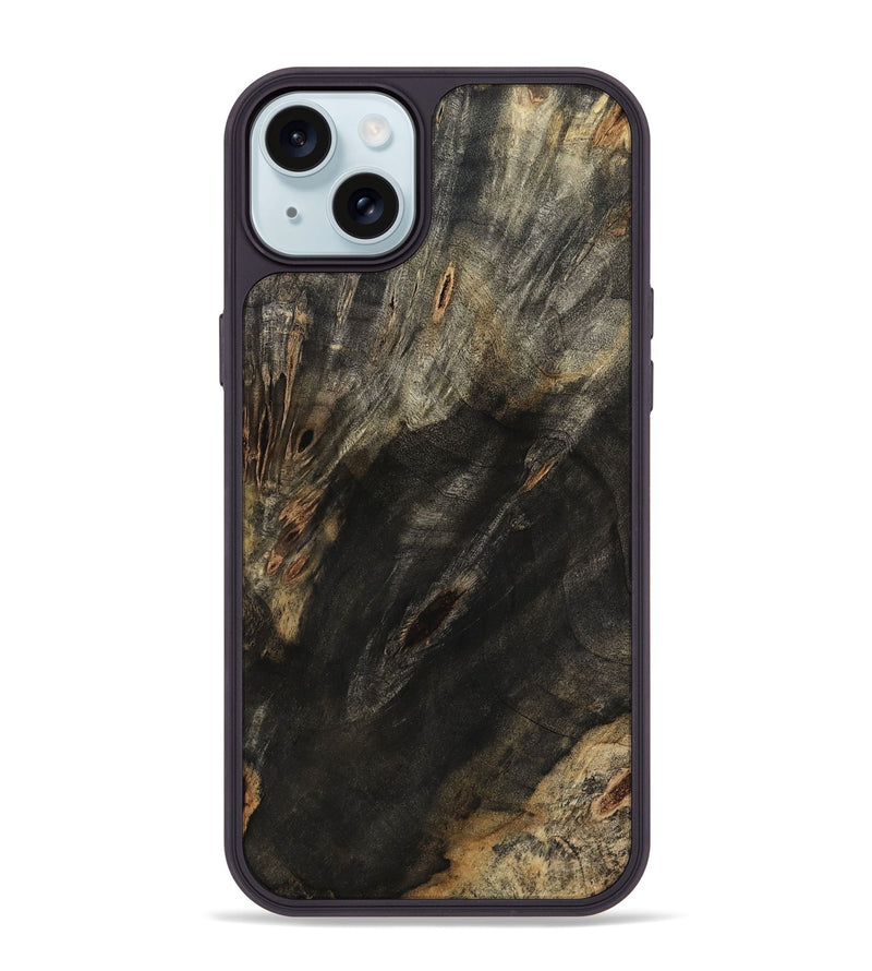 iPhone 15 Plus Wood Phone Case - Cristin (Wood Burl, 801986)