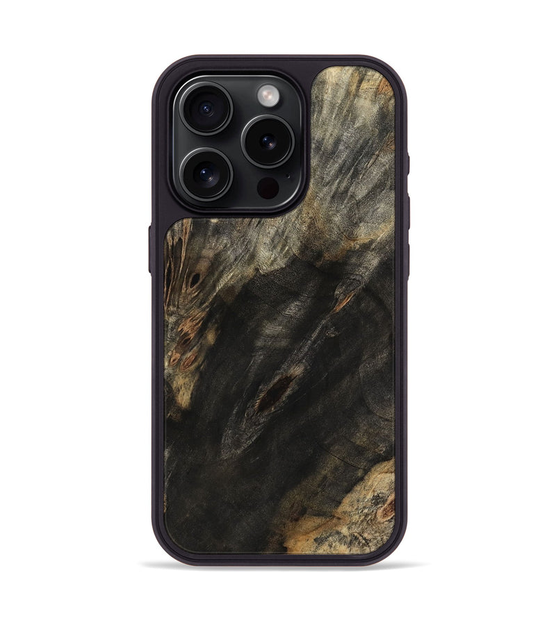 iPhone 15 Pro Wood Phone Case - Cristin (Wood Burl, 801986)