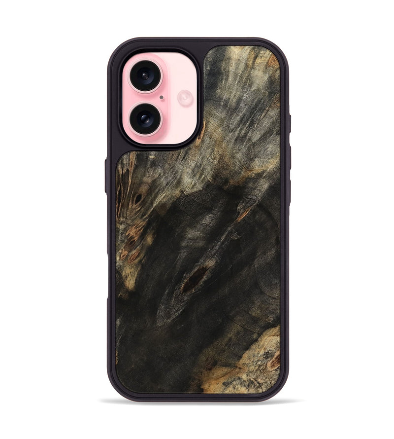 iPhone 16 Wood Phone Case - Cristin (Wood Burl, 801986)
