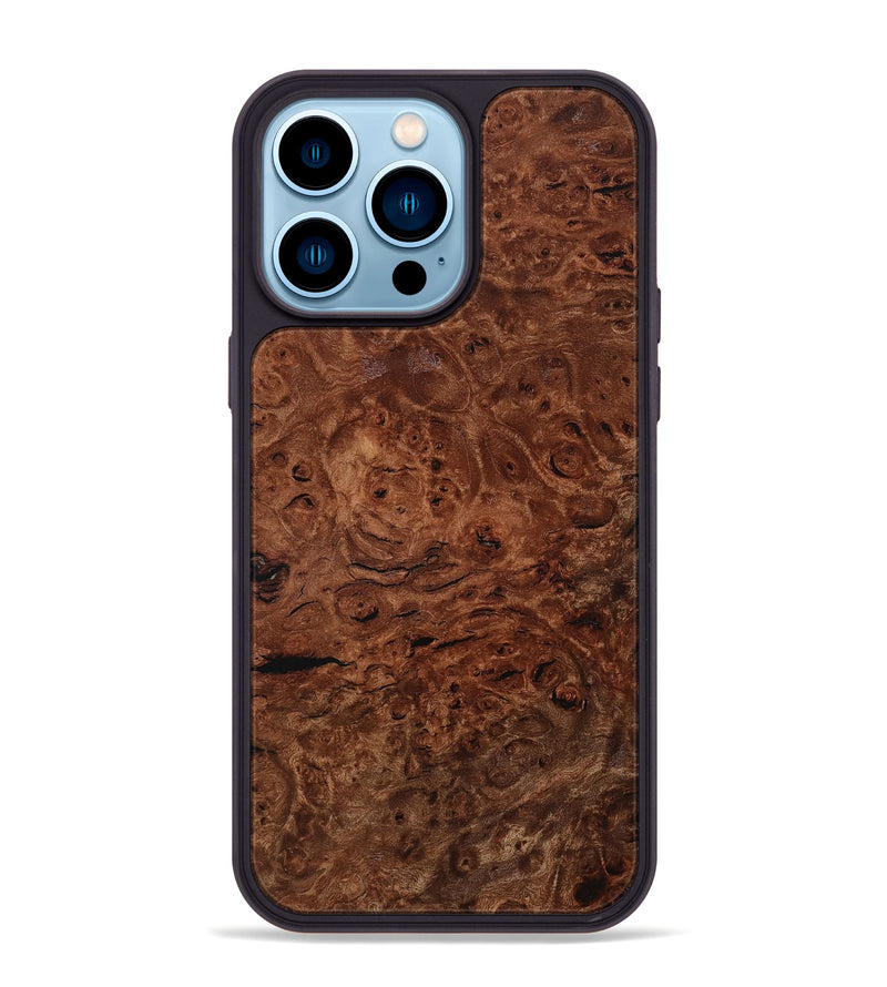 iPhone 14 Pro Max Wood Phone Case - Nedra (Wood Burl, 801987)