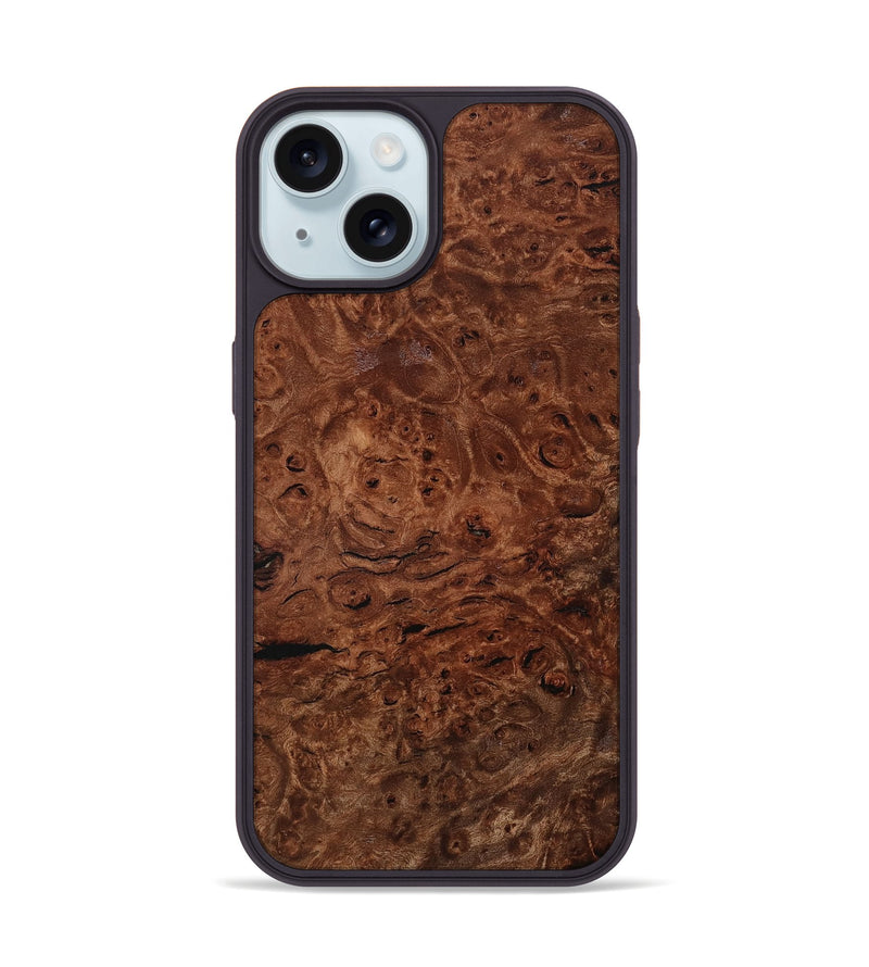 iPhone 15 Wood Phone Case - Nedra (Wood Burl, 801987)