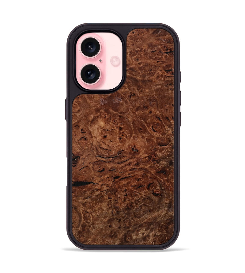 iPhone 16 Wood Phone Case - Nedra (Wood Burl, 801987)