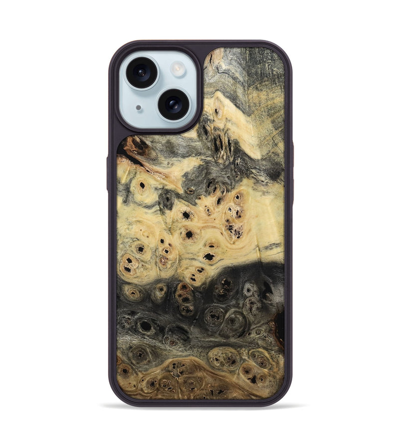 iPhone 15 Wood Phone Case - Frank (Wood Burl, 801988)