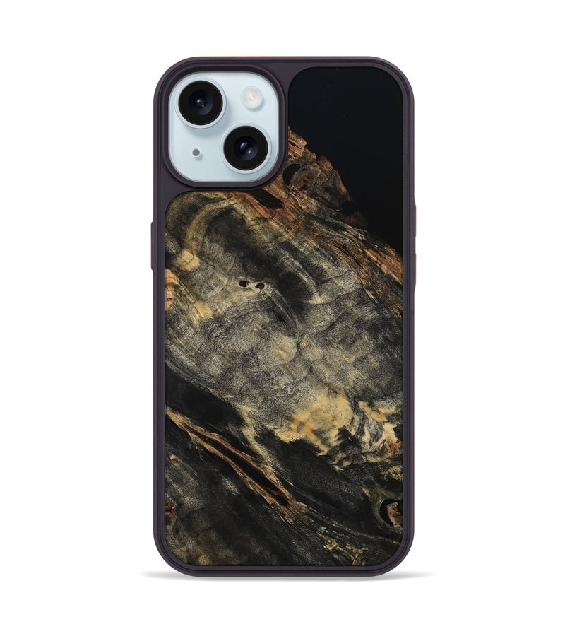 iPhone 15 Wood Phone Case - King (Wood Burl, 801989)