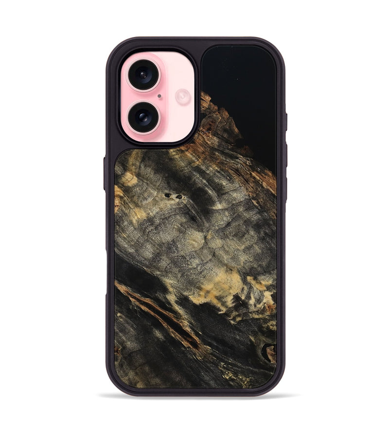 iPhone 16 Wood Phone Case - King (Wood Burl, 801989)
