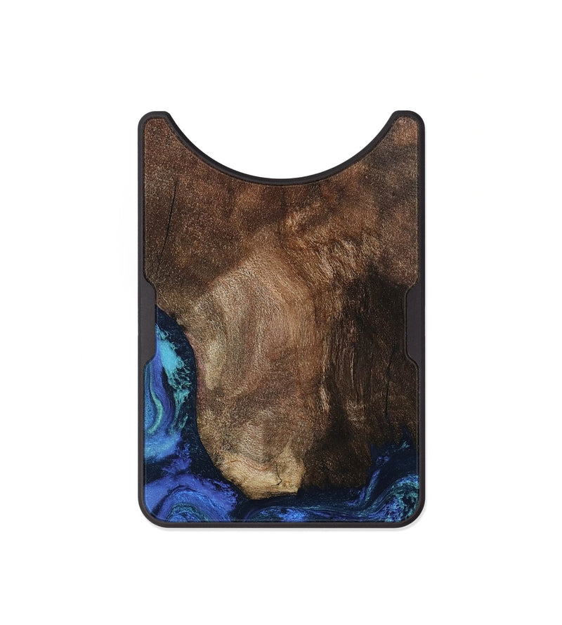 Alloy Wood Wallet - Lisha (Blue, 801990)