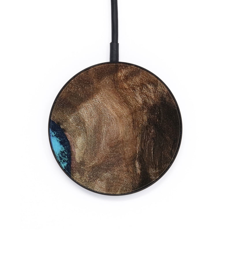 Circle Wood Wireless Charger - Lisha (Blue, 801990)