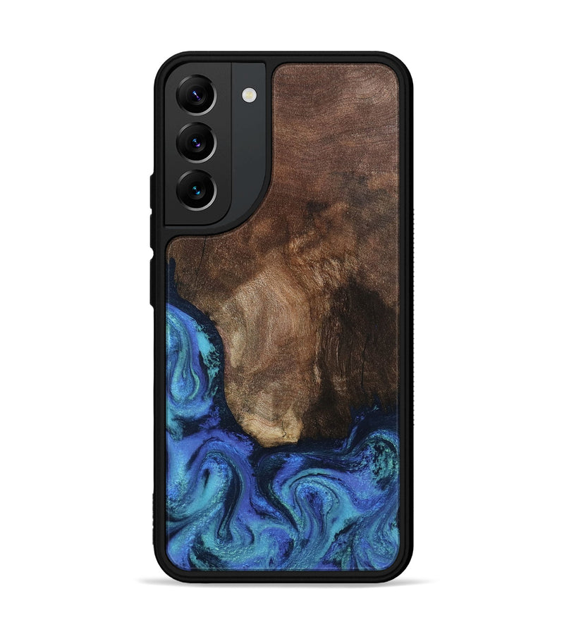Galaxy S22 Plus Wood Phone Case - Lisha (Blue, 801990)
