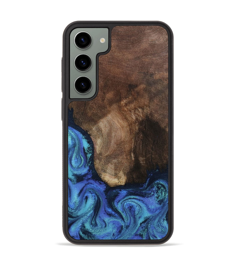 Galaxy S23 Plus Wood Phone Case - Lisha (Blue, 801990)