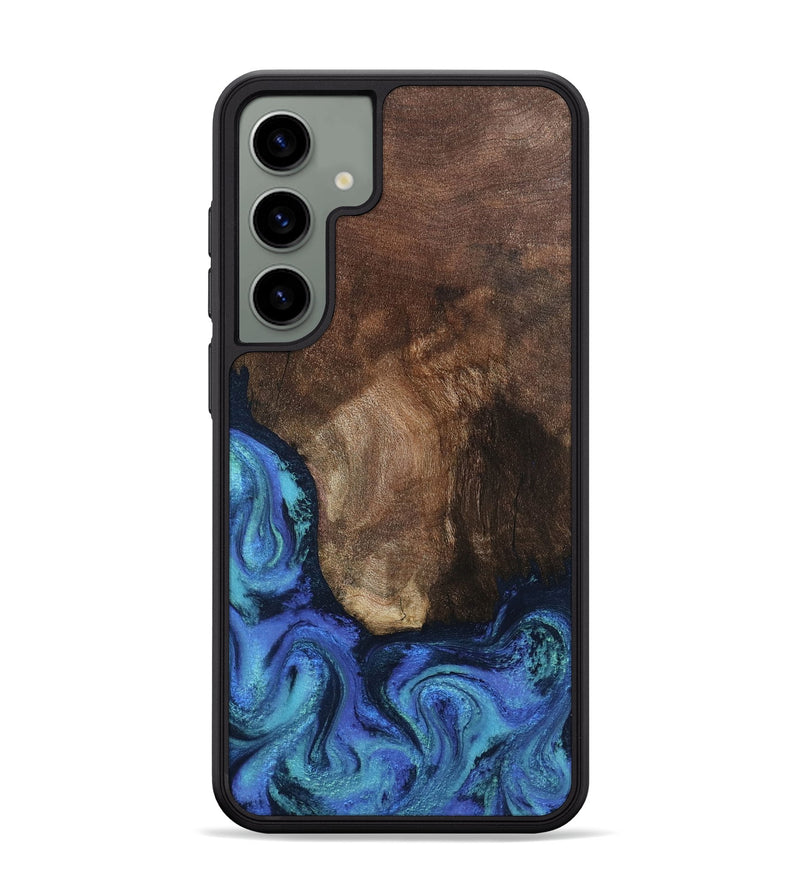 Galaxy S24 Plus Wood Phone Case - Lisha (Blue, 801990)