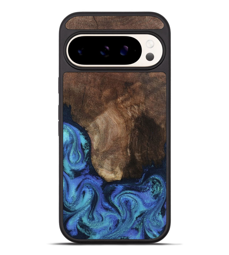 Pixel 9 Pro XL Wood Phone Case - Lisha (Blue, 801990)
