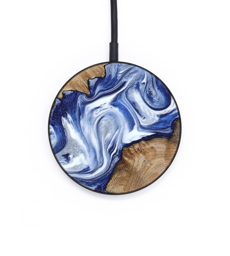 Circle Wood Wireless Charger - Arrie (Blue, 801991)