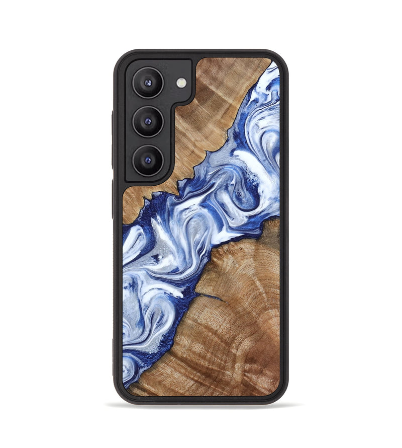 Galaxy S23 Wood Phone Case - Arrie (Blue, 801991)