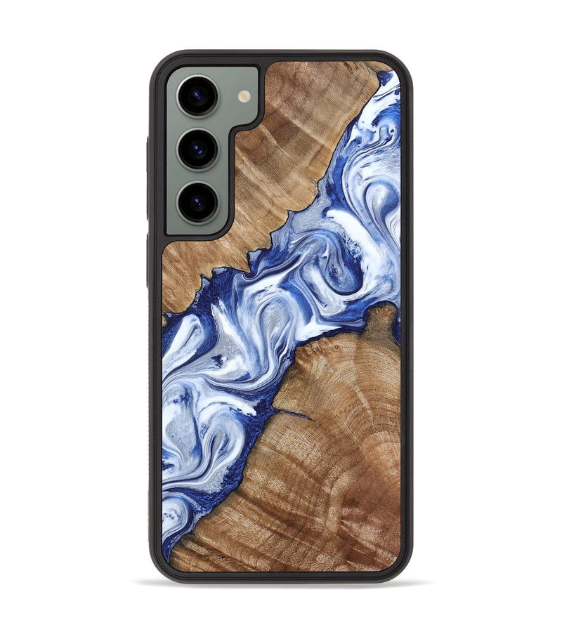 Galaxy S23 Plus Wood Phone Case - Arrie (Blue, 801991)