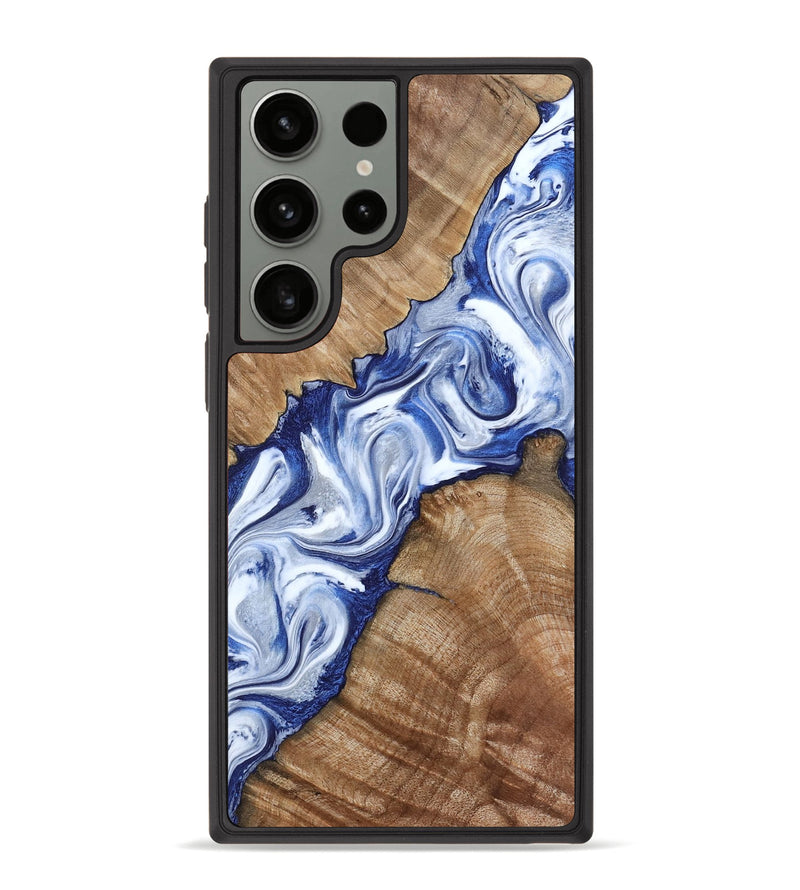 Galaxy S23 Ultra Wood Phone Case - Arrie (Blue, 801991)