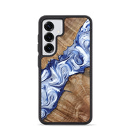 Galaxy S25 Wood Phone Case - Arrie (Blue, 801991)