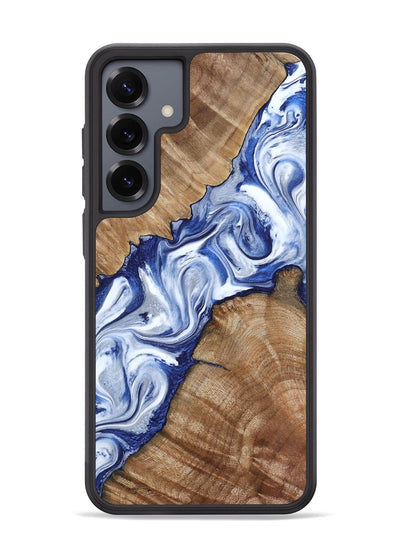 Galaxy S25 Plus Wood Phone Case - Arrie (Blue, 801991)