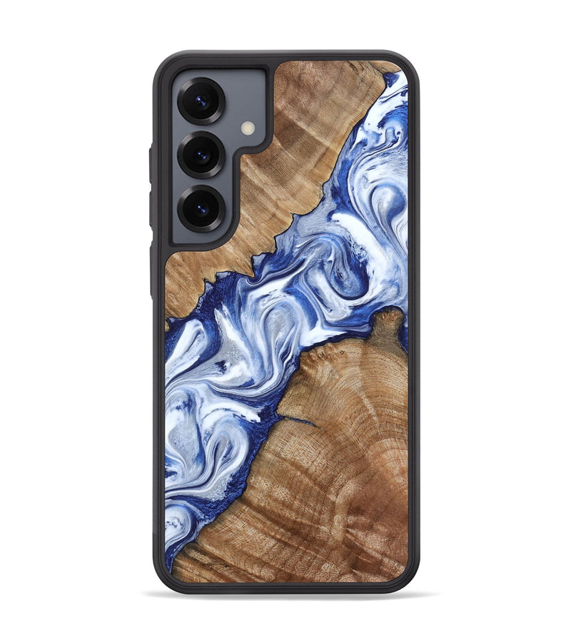Galaxy S25 Plus Wood Phone Case - Arrie (Blue, 801991)