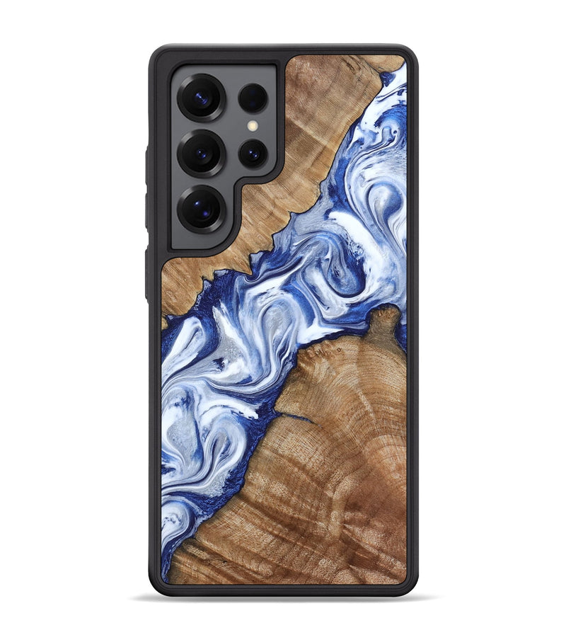 Galaxy S25 Ultra Wood Phone Case - Arrie (Blue, 801991)