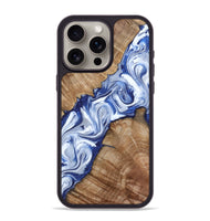 iPhone 15 Pro Max Wood Phone Case - Arrie (Blue, 801991)