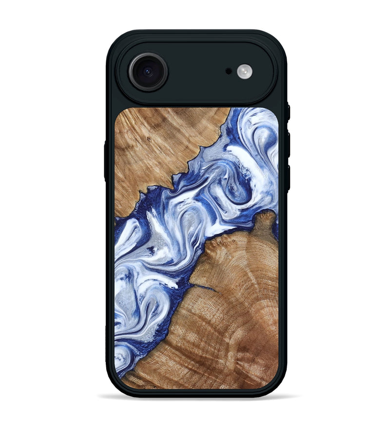 iPhone 17 Air Wood Phone Case - Arrie (Blue, 801991)