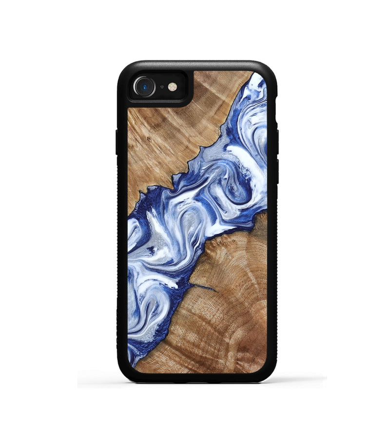 iPhone SE Wood Phone Case - Arrie (Blue, 801991)