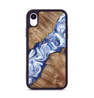 iPhone Xr Wood Phone Case - Arrie (Blue, 801991)