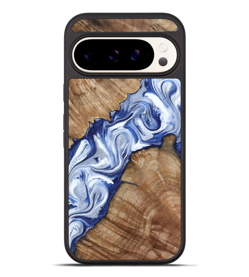 Pixel 10 Pro XL Wood Phone Case - Arrie (Blue, 801991)