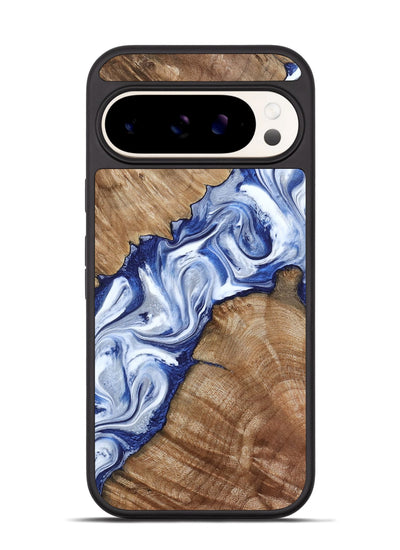 Pixel 9 Pro Wood Phone Case - Arrie (Blue, 801991)