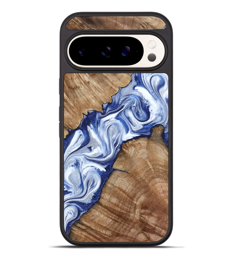 Pixel 9 Pro XL Wood Phone Case - Arrie (Blue, 801991)