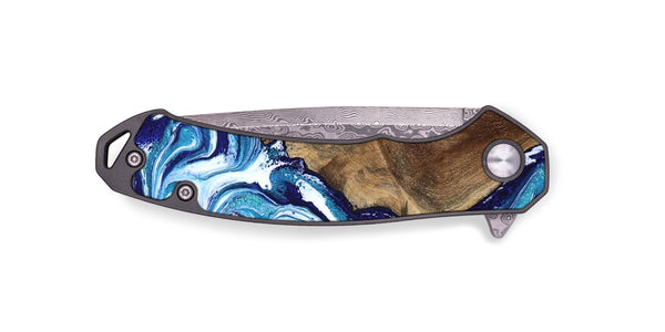 EDC Wood Pocket Knife - Rob (Blue, 801992)