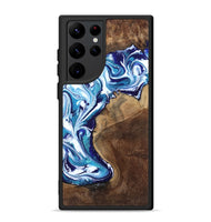 Galaxy S22 Ultra Wood Phone Case - Rob (Blue, 801992)