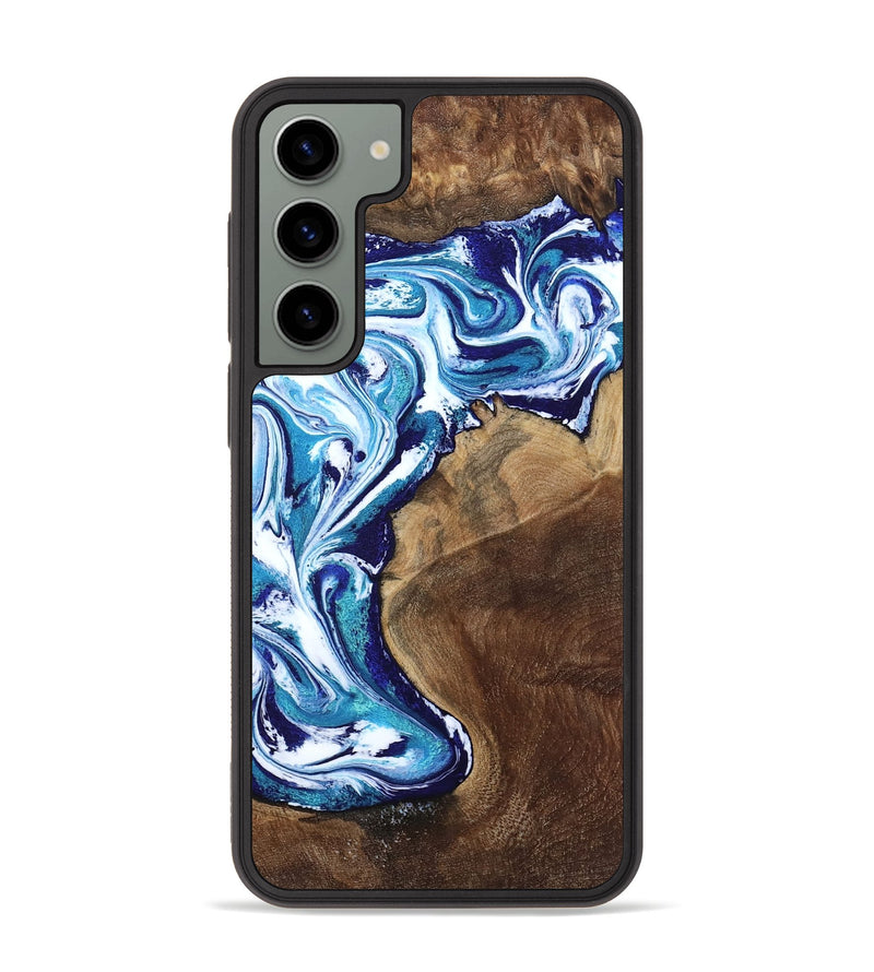 Galaxy S23 Plus Wood Phone Case - Rob (Blue, 801992)