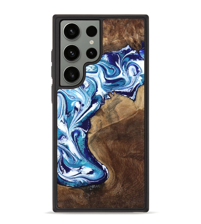 Galaxy S23 Ultra Wood Phone Case - Rob (Blue, 801992)
