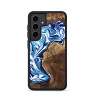Galaxy S24 Wood Phone Case - Rob (Blue, 801992)
