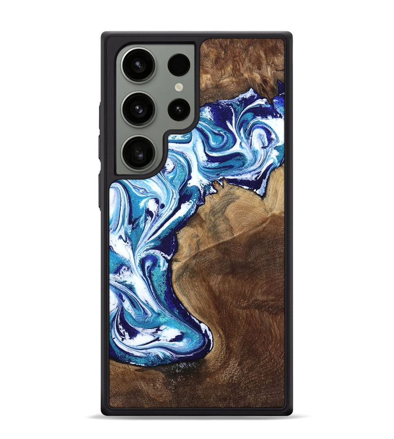 Galaxy S24 Ultra Wood Phone Case - Rob (Blue, 801992)
