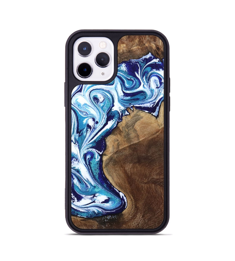 iPhone 11 Pro Wood Phone Case - Rob (Blue, 801992)