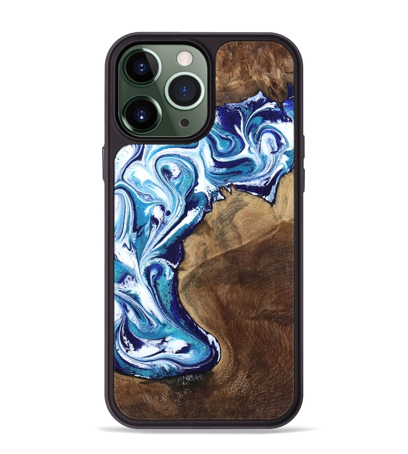 iPhone 13 Pro Max Wood Phone Case - Rob (Blue, 801992)