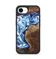 iPhone 16e Wood Phone Case - Rob (Blue, 801992)
